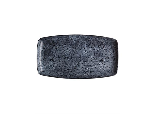 SHABBY CHIC tallerken rekt. 360x200mm Dekor: Blå Stone, Shabby Chic nr 7